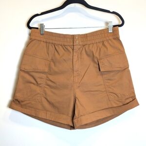 Sanctuary Camel Brown Cargo Pocket Rolled Hem Shorts Size 30